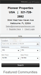 Mobile Screenshot of pioneerpropertiesusa.com