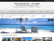 Tablet Screenshot of pioneerpropertiesusa.com